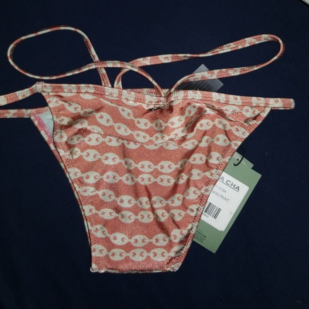 NWT ROSA CHA IZ CHAIN PRINT BIKINI BOTTOM SIZE S - Picture 3 of 7